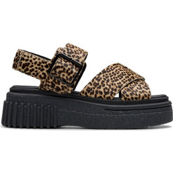 Clarks Evamar Wish Καλοκαιρινές Γυναικείες Πλατφόρμες Χαμηλές Καφέ 26182050