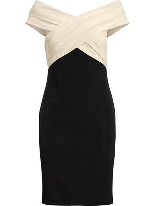 Ralph Lauren Mini Καλοκαιρινό Φόρεμα για Γάμο / Βάπτιση Λευκό Μαύρο 253963476001-001