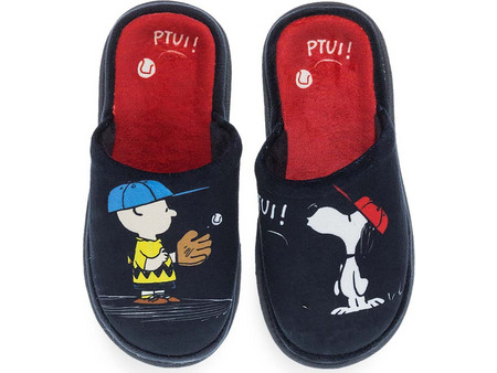 Peanuts Χειμερινές Παιδικές Παντόφλες για Αγόρια Navy Μπλε 10128327