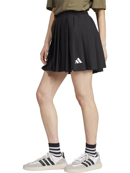 Adidas Sportswear Μίνι Φούστα Υφασμάτινη Ψηλόμεση Πλισέ Μαύρη JG4100
