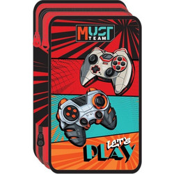 Must Let's Play Κασετίνα Γεμάτη με 3 Θήκες Πολύχρωμη 586740