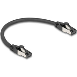 DeLOCK S/FTP Cat.8.1 Καλώδιο Δικτύου Ethernet 0.25m Black 80566
