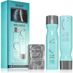 Malibu C Scalp Wellness Σετ Περιποίησης Μαλλιών Conditioner 266ml + Serum 4x5gr + Σαμπουάν 266ml