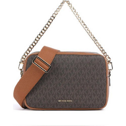 Michael Kors Γυναικείο Τσαντάκι Χιαστί από Δερματίνη Καφέ με Ιμάντα 32S5GYTC5B-252