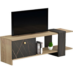 FreeBox Έπιπλο Τηλεόρασης Ξύλινο Sonoma Μ120xΠ28.5xΥ37.5cm FB98900.12
