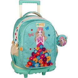 Must Flower Dress Σχολική Τσάντα Τρόλεϊ Δημοτικού Τιρκουάζ 586786