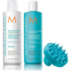 Moroccanoil Scalp Care Σετ Περιποίησης Μαλλιών Conditioner 70ml + Βούρτσα + Σαμπουάν 70ml