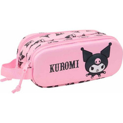 Safta Kuromi 3D Κασετίνα Βαρελάκι με 2 Θήκες Ροζ S4312583