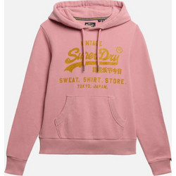 Superdry Γυναικείο Αθλητικό Φούτερ με Κουκούλα Ροζ W2012400A