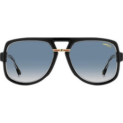 Carrera C10S 7C508 Ανδρικά Γυαλιά Ηλίου Aviator Κοκάλινα Μαύρα με Μπλε Φακό