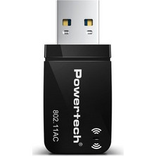 Powertech PT-1450 Ασύρματος USB Αντάπτορας Δικτύου 1.3Gbps