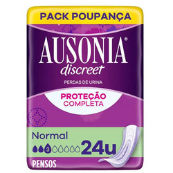 Ausonia Discreet Normal Σερβιέτες Ακράτειας 3 Σταγόνες 39τμχ