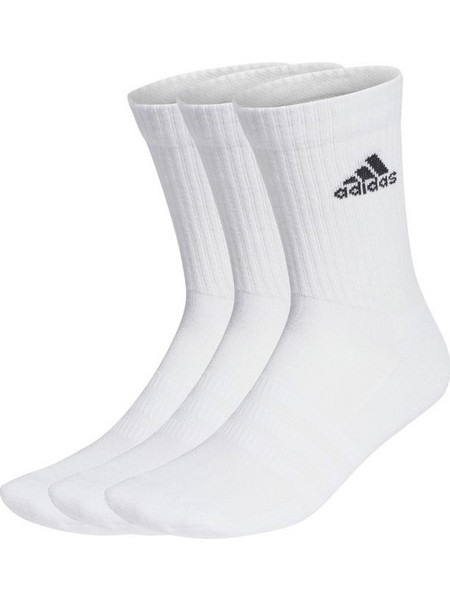 Adidas Performance Cushioned Crew Ανδρικές Κάλτσες Ψηλές Λευκές 3Pack HT3446