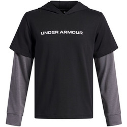 Under Armour Παιδικό Φούτερ με Κουκούλα Μαύρο Ανθρακί 6006423-001