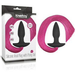 Lovetoy Pony Tail Πρωκτική Σφήνα Tail Plug 33cm Ροζ