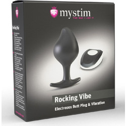 Mystim Rocking Vibe Small Πρωκτική Σφήνα Ασύρματη με Δόνηση Μαύρη