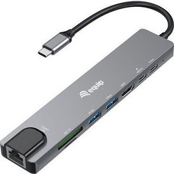 Equip 133497 USB-C Docking Station με HDMI PD Ethernet