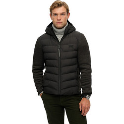 Superdry Ανδρικό Μπουφάν Χειμωνιάτικο Puffer Μαύρο M5012293A-AZB