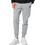 Body Action Ανδρικό Παντελόνι Φόρμας Fleece με Λάστιχο Γκρι 023530-01