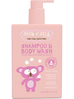 Jack N' Jill Natural Bathtime Παιδικό Σαμπουάν & Αφρόλουτρο για Επανόρθωση 300ml