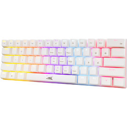 Baracuda Dolphin Μηχανικό Gaming Πληκτρολόγιο 60% με Custom Red Διακόπτες RGB White
