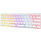 Baracuda Dolphin Μηχανικό Gaming Πληκτρολόγιο 60% με Custom Red Διακόπτες RGB White Baracuda Dolphin Μηχανικό Gaming Πληκτρολόγιο 60% με Custom Red Διακόπτες RGB White