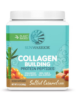 Sunwarrior Collagen Building Protein Peptides Salted Caramel Φυτική Πρωτεΐνη Χωρίς Λακτόζη 500gr