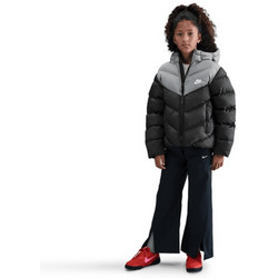 Nike Αθλητικό Παιδικό Μπουφάν Χειμωνιάτικο Puffer Αντιανεμικό Μαύρο Γκρι IB6164-010