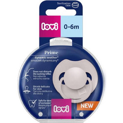 Lovi Prime Dynamic Ανατομική Πιπίλα Σιλικόνης 0-6m Coconut