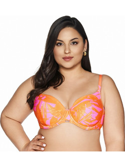 Ava Bikini Top Πορτοκαλί Ροζ SK214