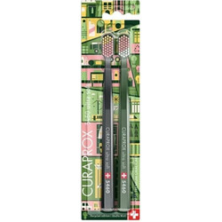 Curaprox 5460 Ultra Soft Οδοντόβουρτσες 2τμχ Μαύρη Πράσινη