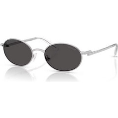 Swarovski SK7033 400187 Γυαλιά Ηλίου Στρογγυλά Μεταλλικά Ασημί με Μαύρο Φακό