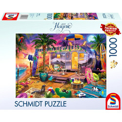Puzzle Schmidt Mobile Home by the Beach 1000 Κομμάτια