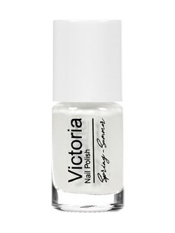 Victoria Beauty Λευκό Gloss Βερνίκι Νυχιών Μακράς Διαρκείας 6ml