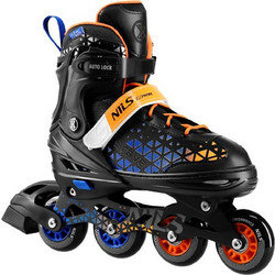 Nils Extreme Brave NH18190A Inline Αυξομειούμενα Rollers Ενηλίκων Μαύρα Πορτοκαλί
