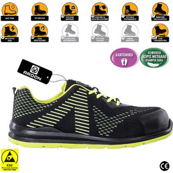 Ardon Flytex Αθλητικά Παπούτσια Ασφαλείας S1P Μαύρα Lime AR-G3368