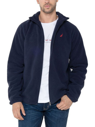 Nautica Ανδρική Ζακέτα Φούτερ με Φερμουάρ Navy Μπλε N1T04170-459