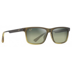 Maui Jim MJ0587S-004 Ανδρικά Γυαλιά Ηλίου Τετράγωνα Κοκάλινα Καφέ με Πράσινο Φακό