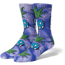 Huf Green Buddy Myshroom Ανδρικές Κάλτσες Ψηλές με Σχέδια Μπλε SK00813