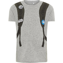 Name It Παιδικό T-Shirt Κοντομάνικο Γκρι 13164871