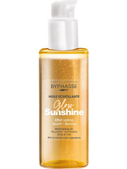 Byphasse Glow Sunshine Shimmering Λάδι με Λάμψη για Σώμα & Μαλλιά 100ml