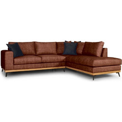 PoliHome Rotondo Γωνιακός Καναπές Δεξιά Γωνία Rusted 272x225x100cm 162871649