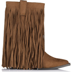 Corina Γυναικεία Μποτάκια Cowgirl Suede Ταμπά με Ψηλό Τακούνι M5813