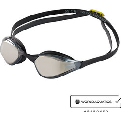 Finis Finis Mach 1 Racing Γυαλάκια Κολύμβησης Ενηλίκων Αντιθαμβωτικά Μαύρα Ασημί