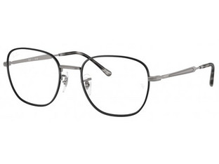 Ray-Ban RB6534 3187 Ανδρικός Σκελετός Γυαλιών Οράσεως Μεταλλικός Ασημί Μαύρος