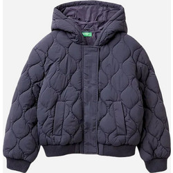 Benetton Παιδικό Μπουφάν Χειμωνιάτικο Bomber Navy Μπλε 2IGGCN06M-0J8