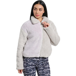 BodyTalk Γυναικεία Ζακέτα Fleece Κοντή με Φερμουάρ Εκρού 1252-906229-00509