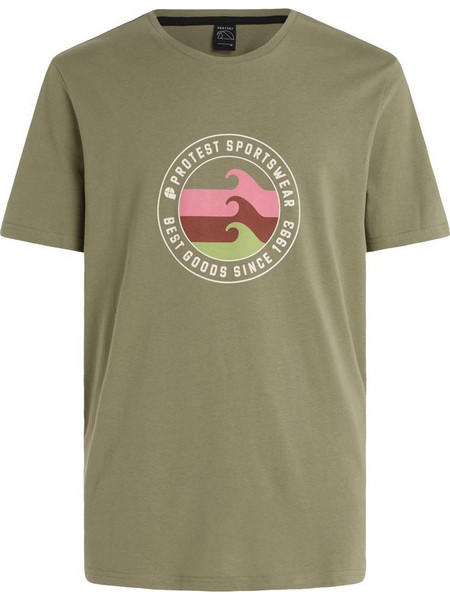Protest Prtsharm Ανδρικό Αθλητικό T-Shirt Χακί 1712331-476