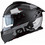 Pilot Helmets Corsair SV On Black Grey Matt White Κράνος Μηχανής Full Face 1550gr