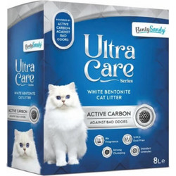 BentySandy Ultra Care Actice Carbon Άμμος Γάτας Μπετονίτης χωρίς Άρωμα 8lt